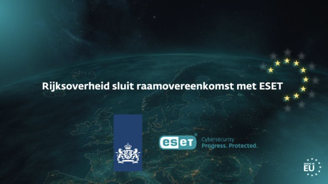 Dutch Government signs framework agreement with European cyber security provider ESET