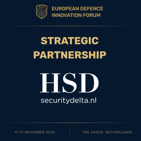 Introducing the Strategic Partnership between Security Delta (HSD) and European Defence Innovation Forum (EDIF) 2026