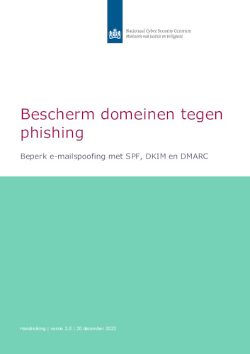 Handreiking 'Bescherm domeinen tegen phishing'