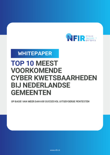 Top 10 meest voorkomende cyber kwetsbaarheden bij Nederlandse gemeenten 