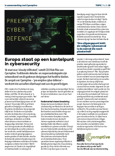 Europa staat op een kantelpunt in cybersecurity 